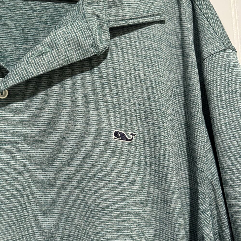 Vineyard Vines Green On The Go Sankaty Polo Shirt Mens 2X Tall - Picture 2 of 5